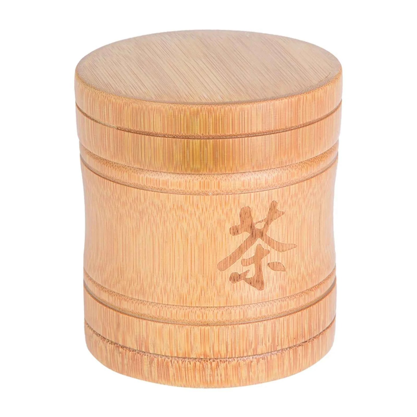 Bamboo tea canister with engraved design for sustainable tea storage solutions by Tea & coffee of the world