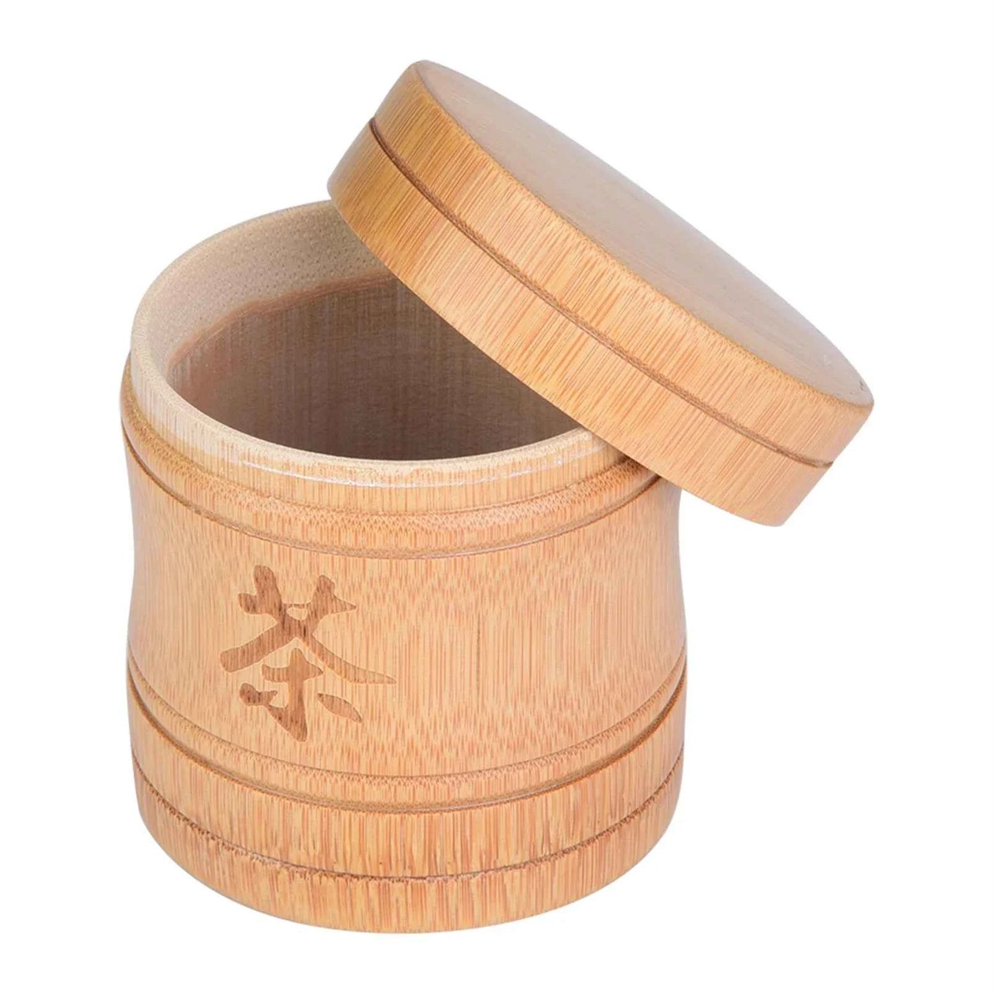 Tea & coffee of the world bamboo container with lid for sustainable tea storage solutions