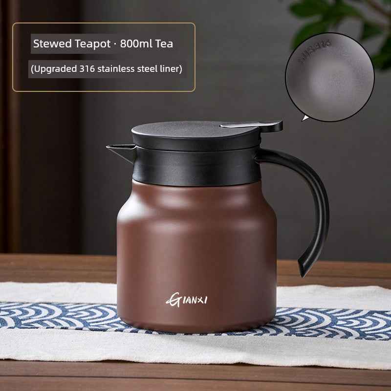 High-quality braised teapot 800ml with upgraded 316 stainless steel liner by Tea & coffee of the world