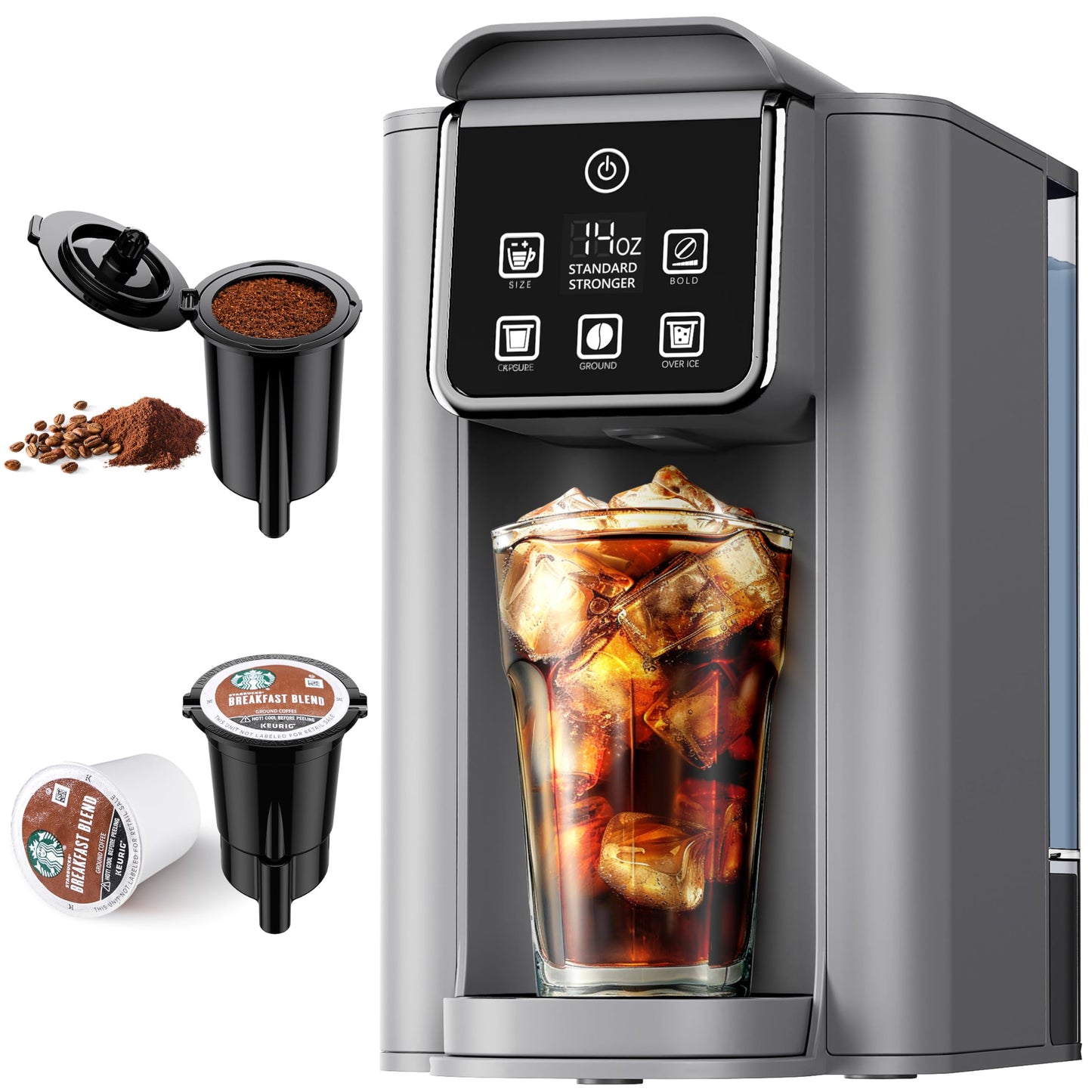 Spanish summer coffee bundle with Tea & Coffee of the World coffee maker brewing iced coffee
