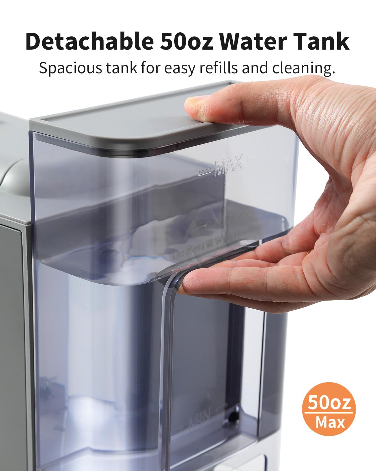 Tea and Coffee of the World hot and iced coffee machine detachable 50oz water tank for easy refills