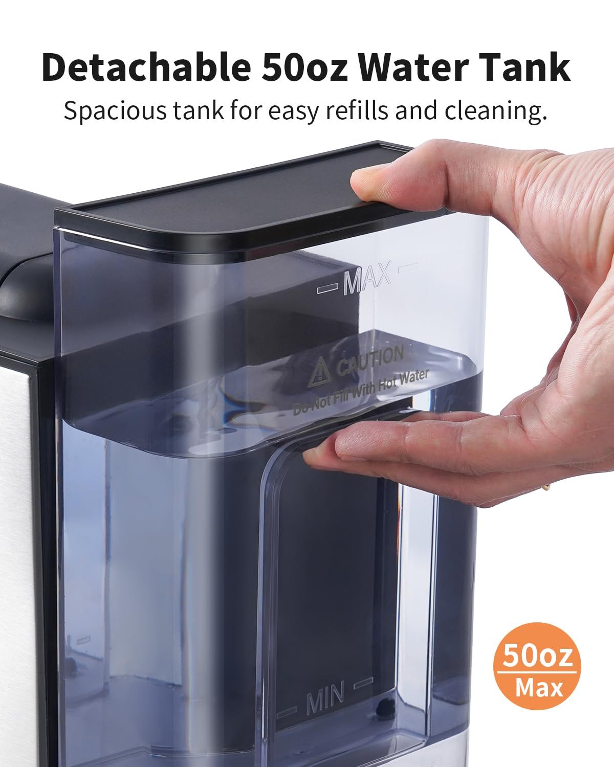 Tea and Coffee of the World coffee maker detachable 50oz water tank for hot and iced coffee machine