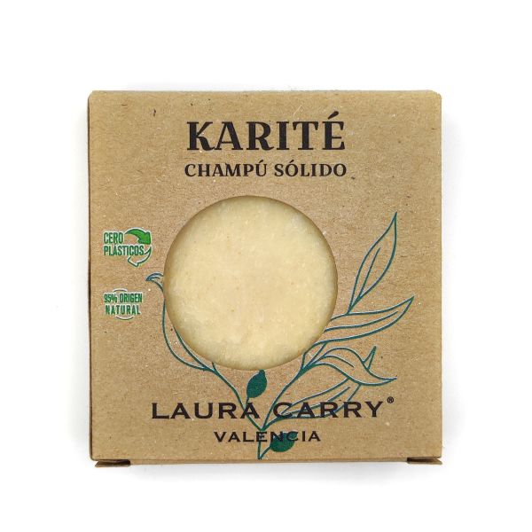 Moisturizing shea butter shampoo solid bar in eco-friendly cardboard packaging by Tea & Coffee of the World