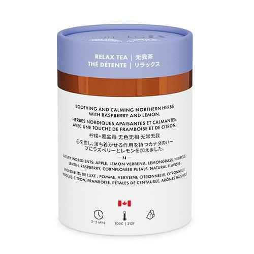 DC-Tega Tea herbal relaxing tea for stress relief with northern herbs raspberry and lemon