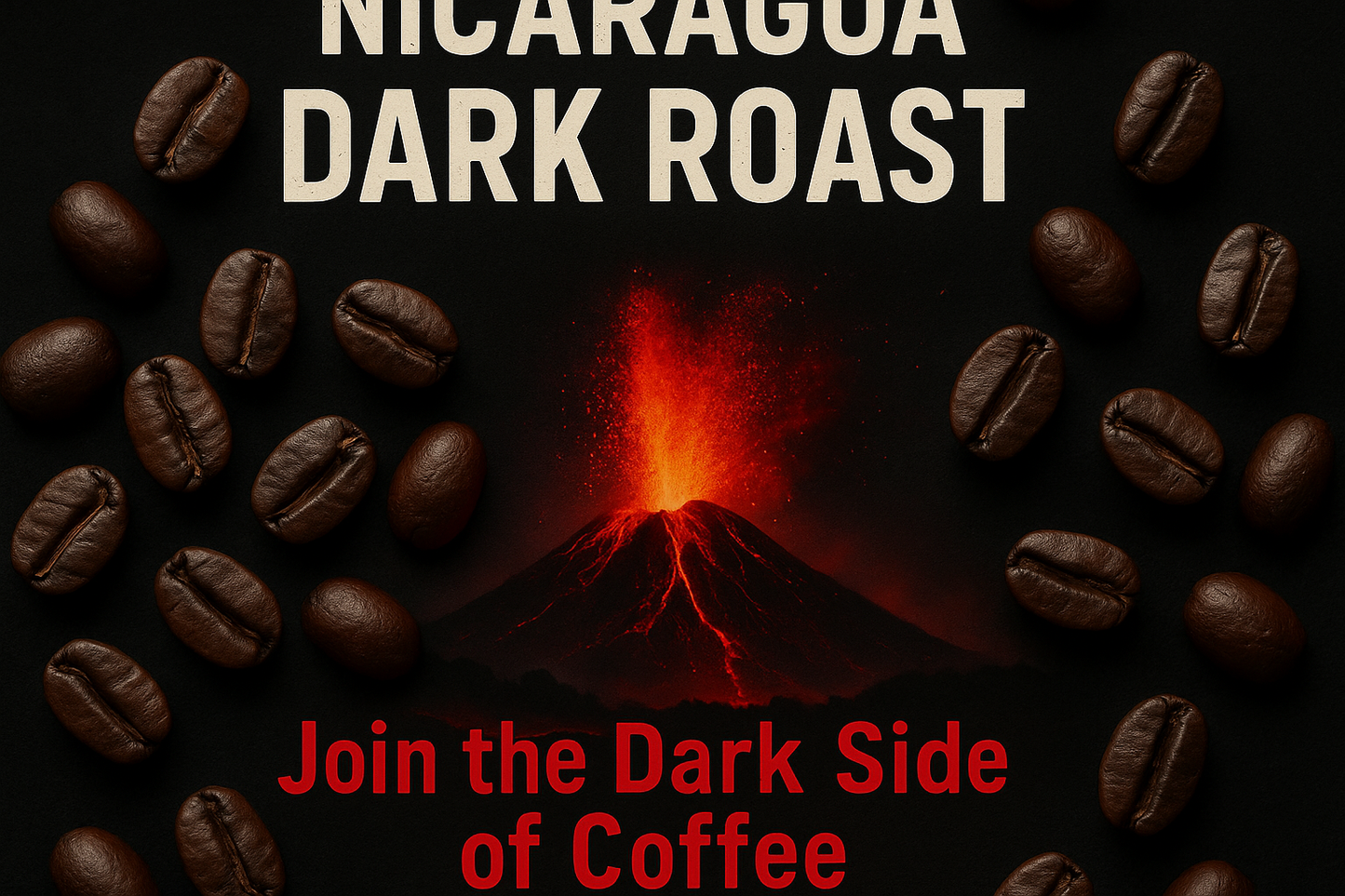 Simple Pinterest pin for Vader's Nicaragua Dark Roast