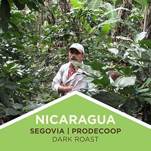 Fair trade organic coffee beans from Nicaragua Segovia Prodecoop dark roast by Tea and coffee of the world