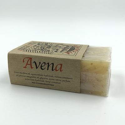 Tea & Coffee of the World organic oatmeal bar soap wrapped in natural brown paper packaging