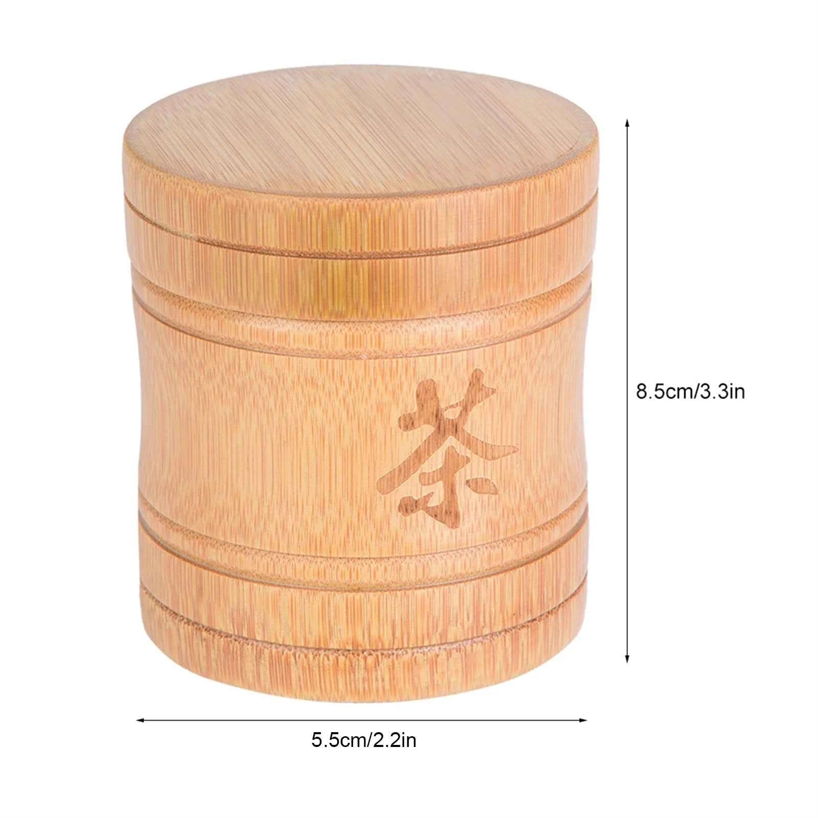 Tea & coffee of the world bamboo container with lid for Sustainable Tea Storage Solutions