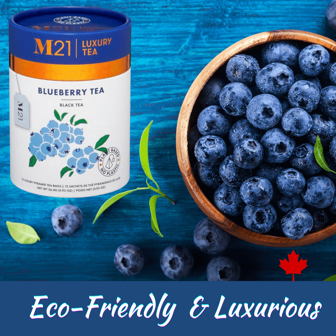DC-Tega Gourmet Blueberry Flavored Tea - Organic Luxury - Tea & coffee of the world