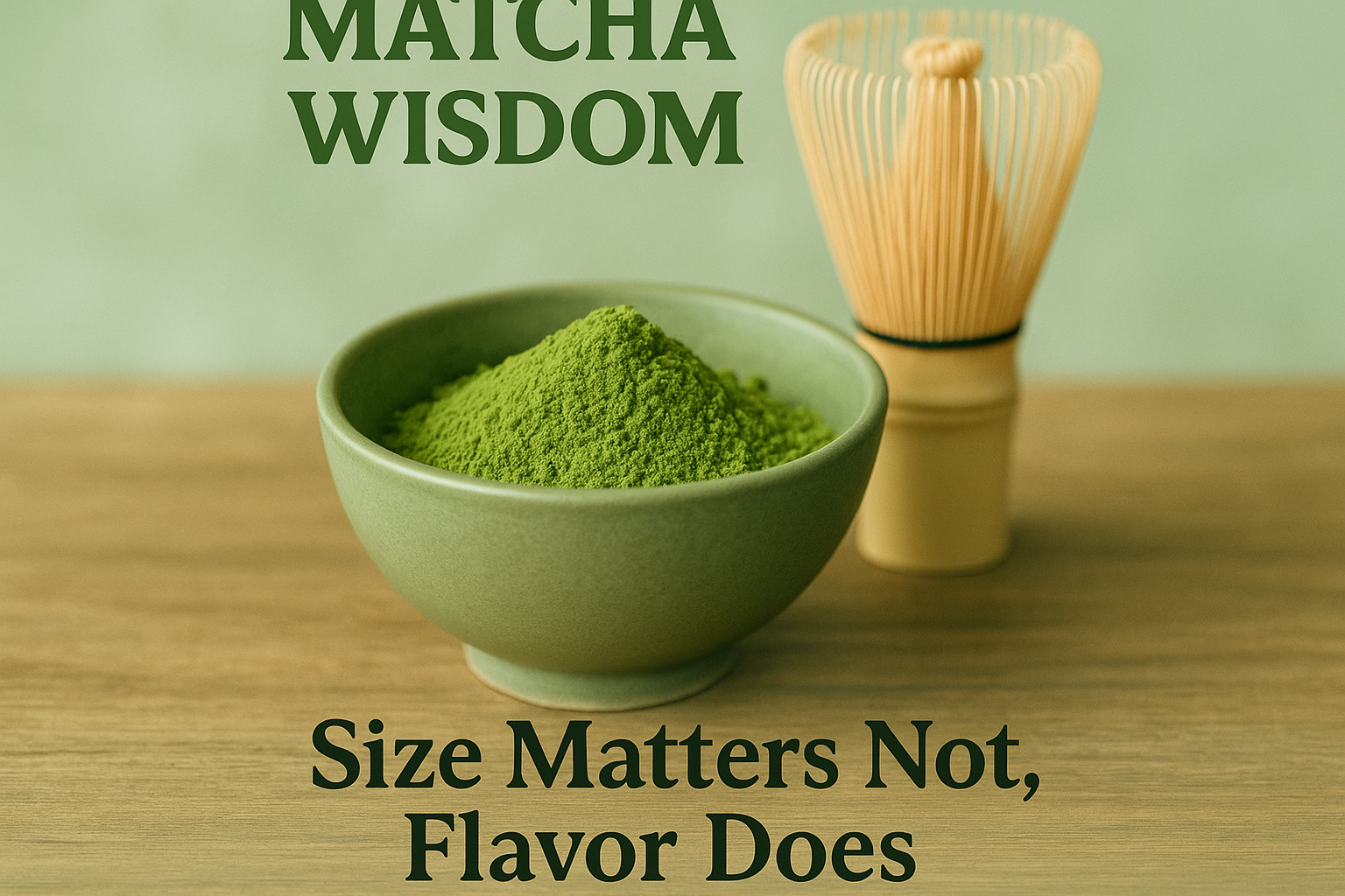 Simple Pinterest pin for Yoda's Matcha Wisdom