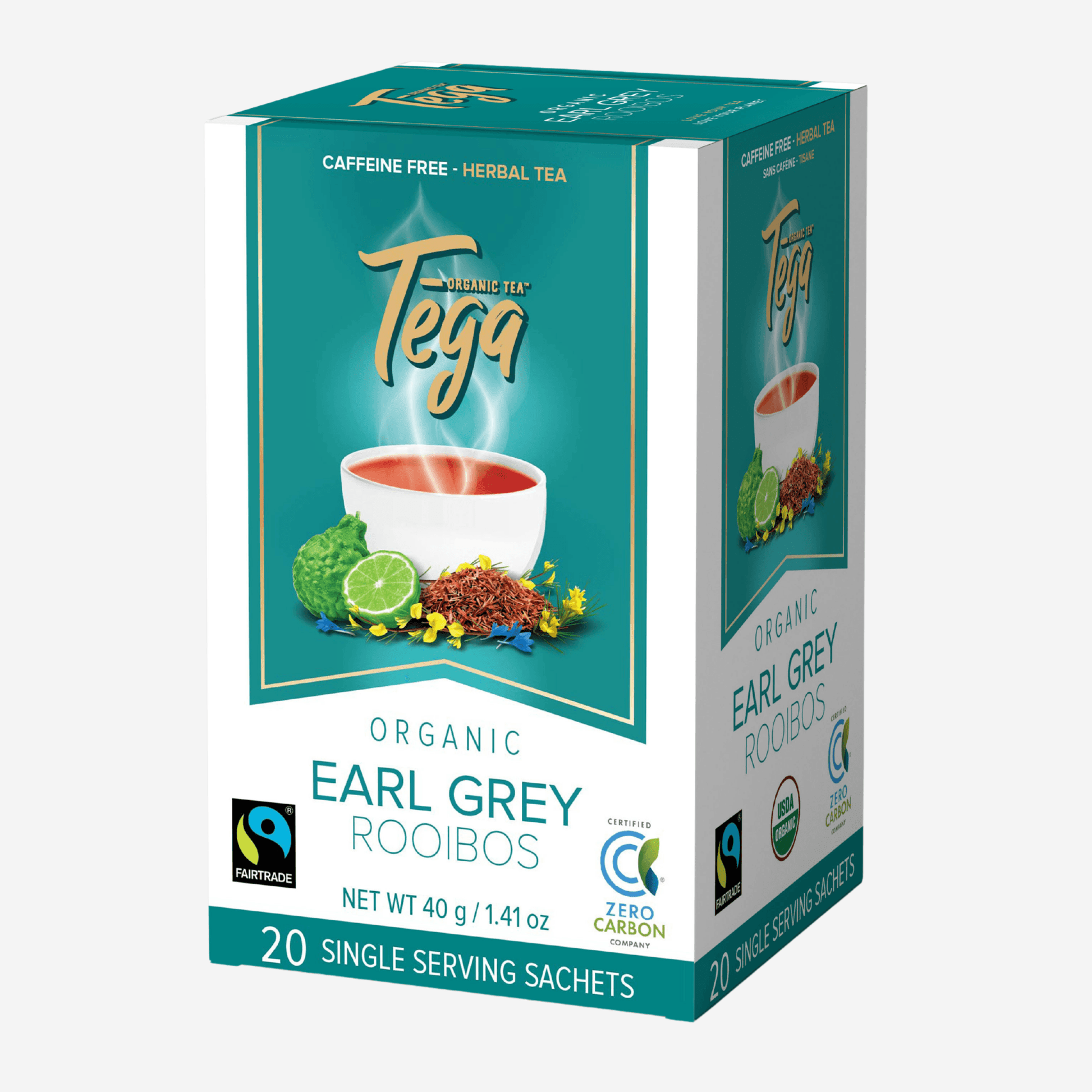 DC-Tega Tea Premium Rooibos Earl Grey Herbal Tea - Tea & coffee of the world