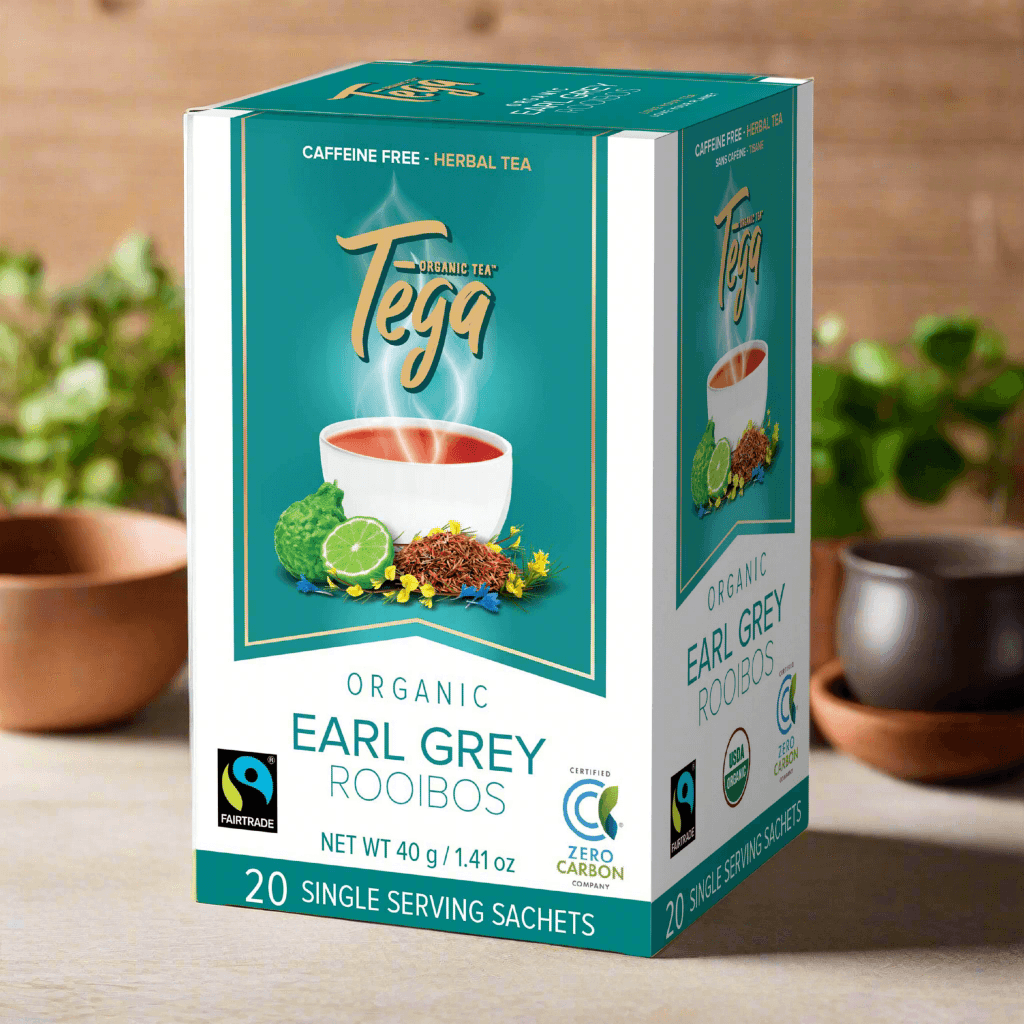 DC-Tega Tea Premium Rooibos Earl Grey Herbal Tea - Tea & coffee of the world